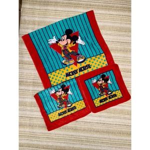 1980s Jofranco Disney Mickey Mouse Towel Set